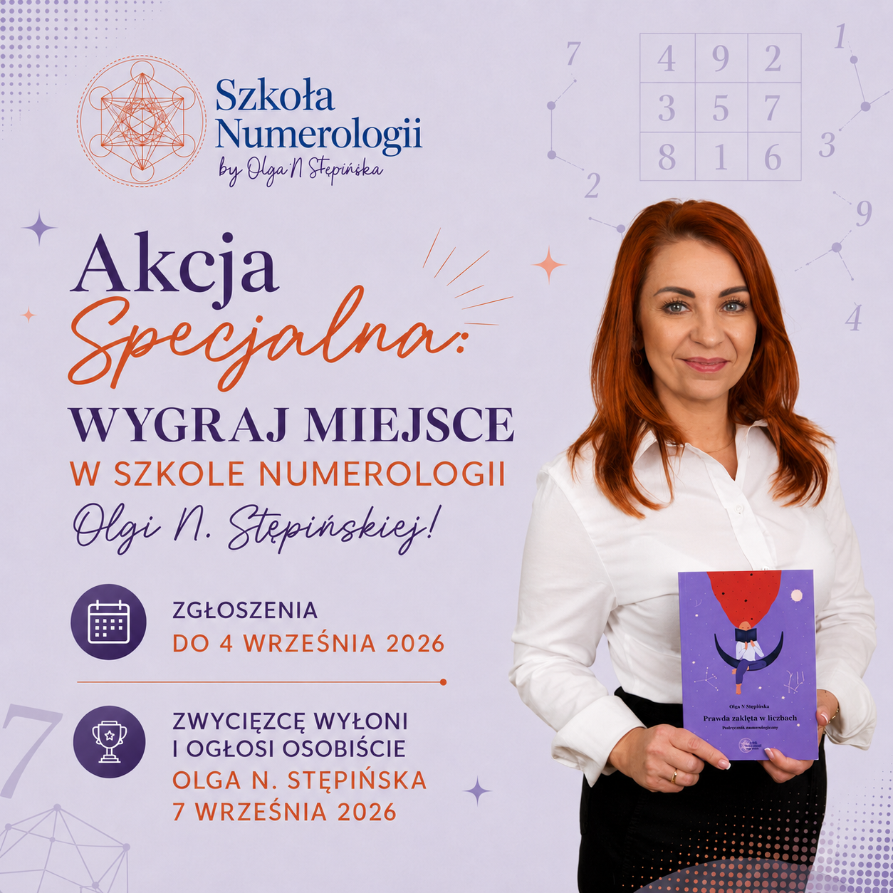 Akcja Specjalna — Wygraj miejsce w Szkole Numerologii Olgi N. Stępińskiej
